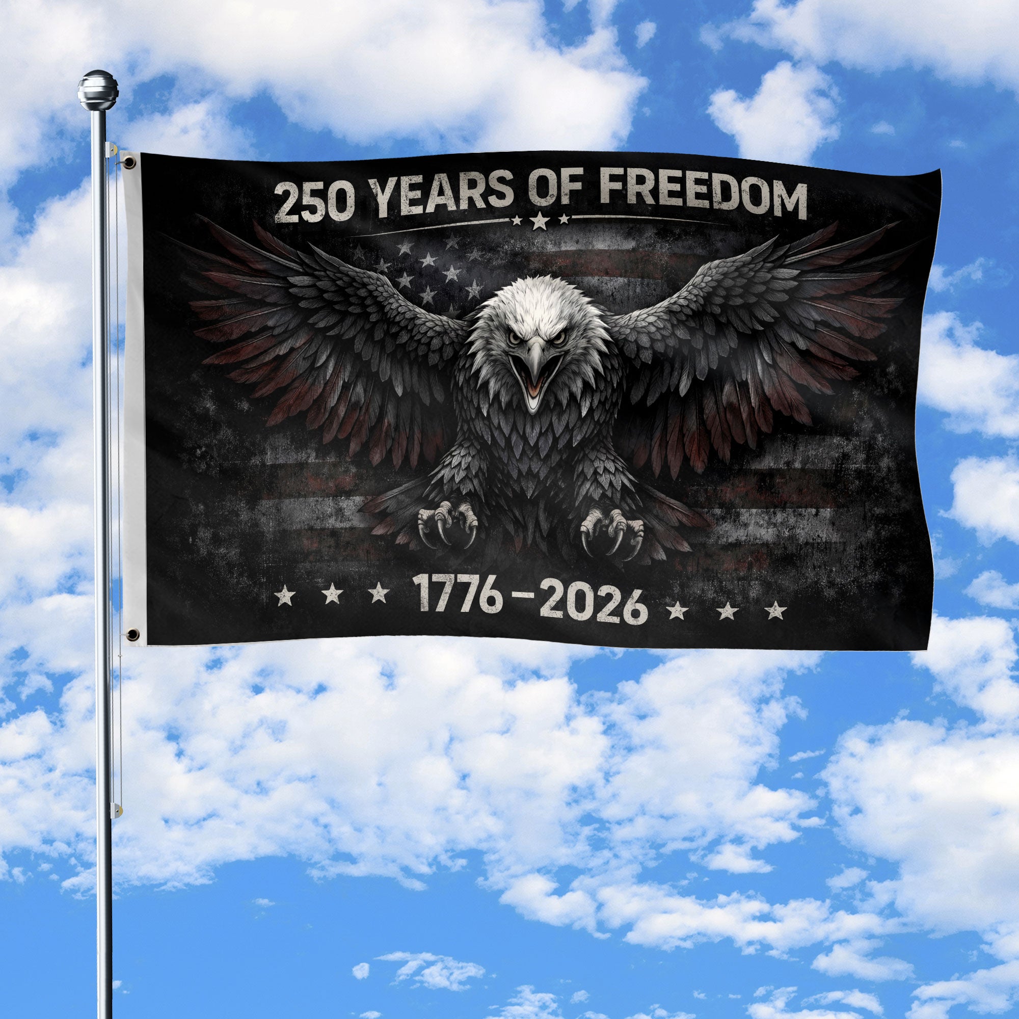 250 Years America  Freedom Flag 1776–2026 We The People Patriotic Yard Decoration