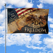 250 Years of Freedom Double-Sided House Flag, USA 250th Anniversary Patriotic American Eagle Flag