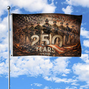 American 250th Anniversary Flag 250 Years 1776-2026 We The People Patriotic Past Present Soldiers