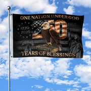 One Nation Under God 250 Years America Anniversary Flag – 1776–2026 Double Sided Patriotic Banner