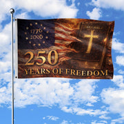 Holy Bible Christian House Flag 1776-2026 One Nation Under God 250 Years of Freedom Decor