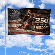 Commemorative 250 Years of Freedom Flag 1776-2026 Lincoln Eagle We The People Patriotic Banner