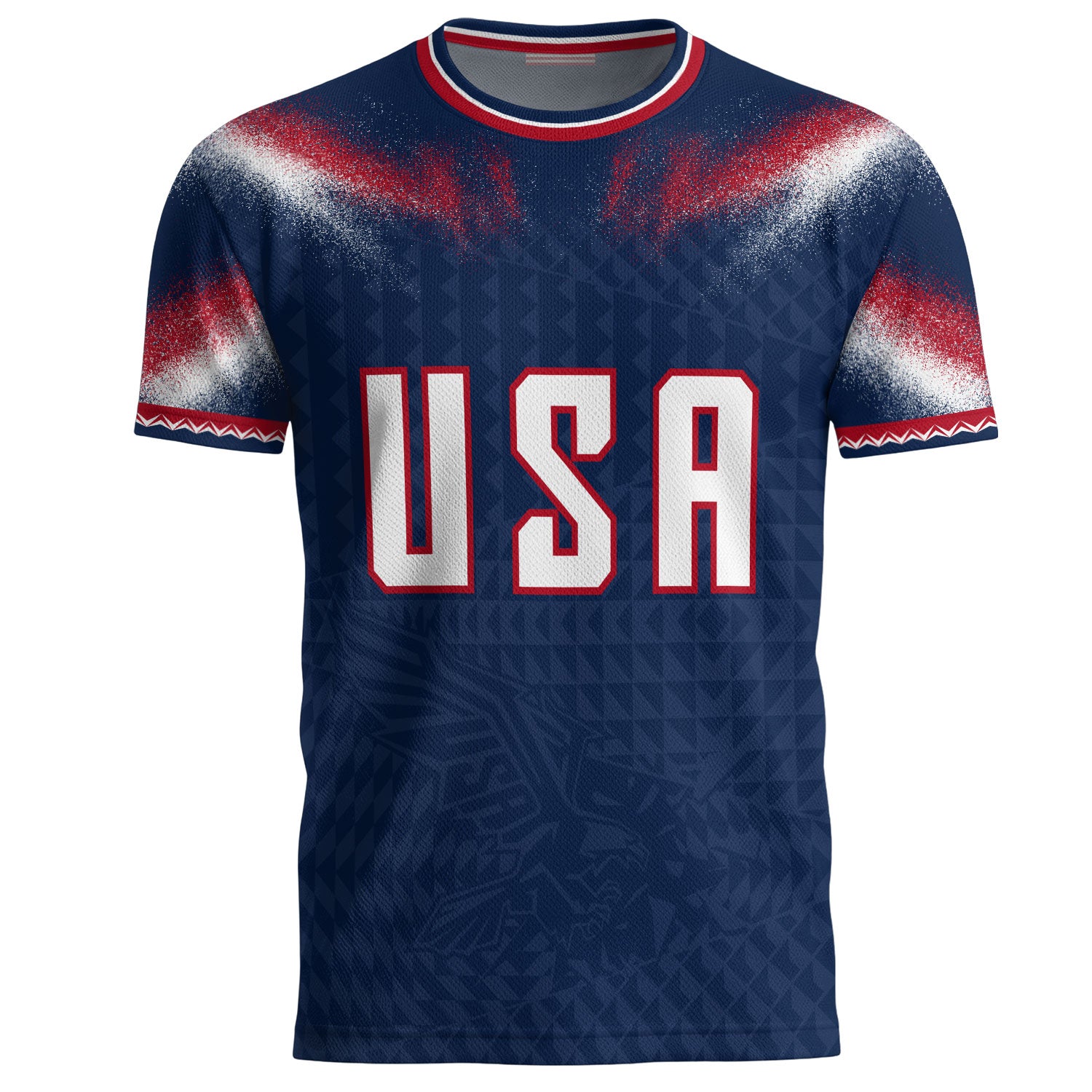 USA Soccer Jersey Men Patriotic Eagle Graphic Tee American Pride Football Shirt