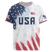USA Soccer Jersey Adult Patriotic Eagle Athletic Shirt United States Soccer Tee