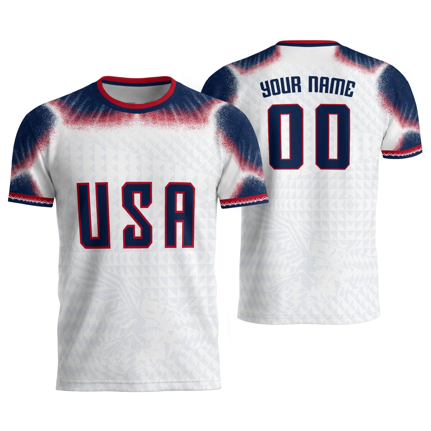 Custom USA Adult Soccer Jersey Personalized Football Shirt with Name and Number