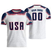 Custom USA Adult Soccer Jersey Personalized Football Shirt with Name and Number - Rust Field Wear