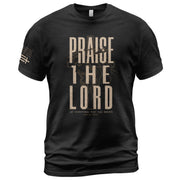 Praise The Lord Psalm 150 6 Jesus Portrait Graphic Christian T Shirt Apparel Men - Rust Field Wear