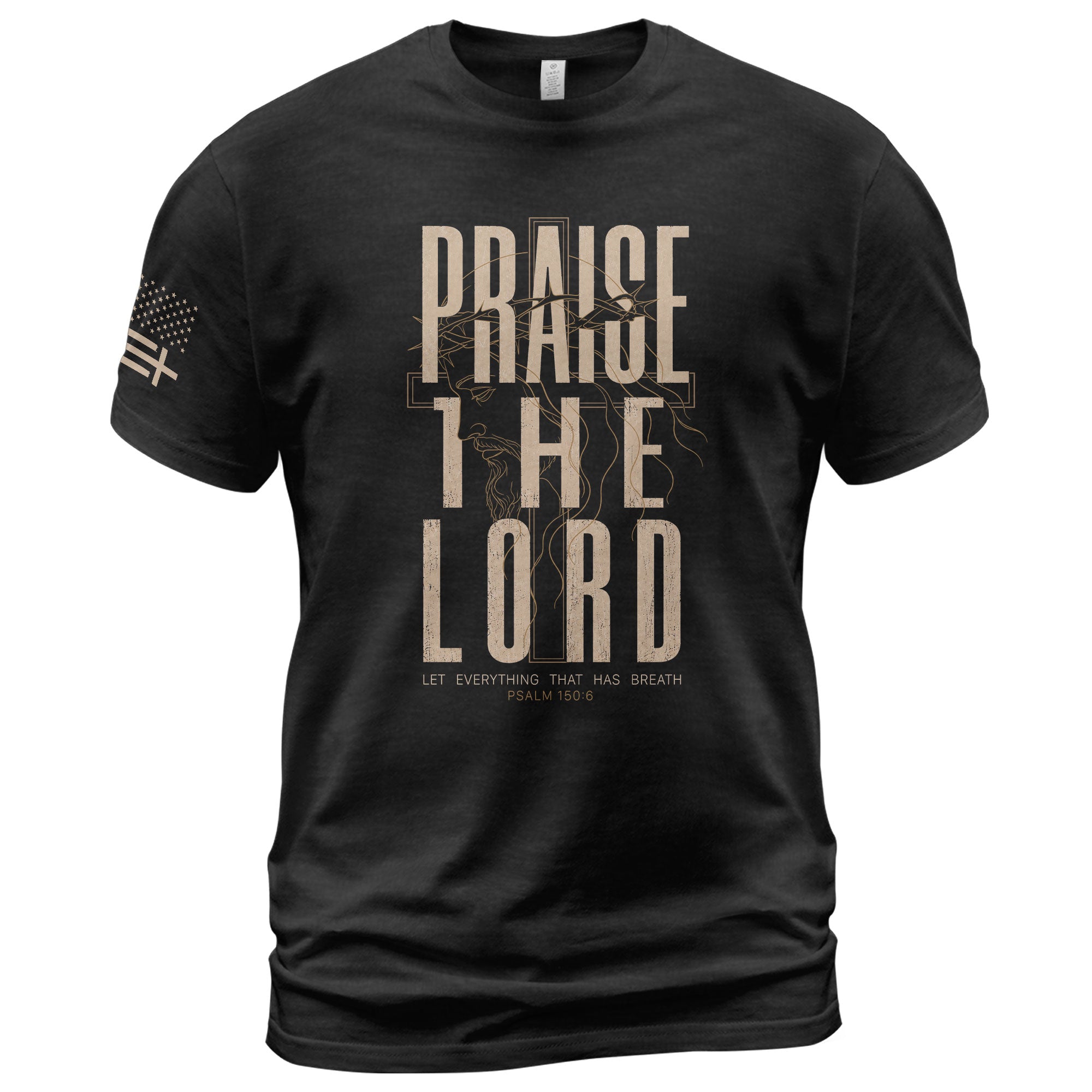 Praise The Lord Psalm 150 6 Jesus Portrait Graphic Christian T Shirt Apparel Men