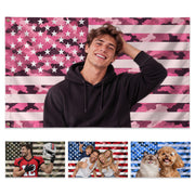 Custom Pink Camo American Flag Custom Flag Patriotic Outdoor Garden Yard Decor