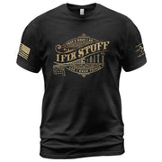 Mens Power Drill Graphic Shirt I Fix Stuff And I Know Things Vintage Badge Tee