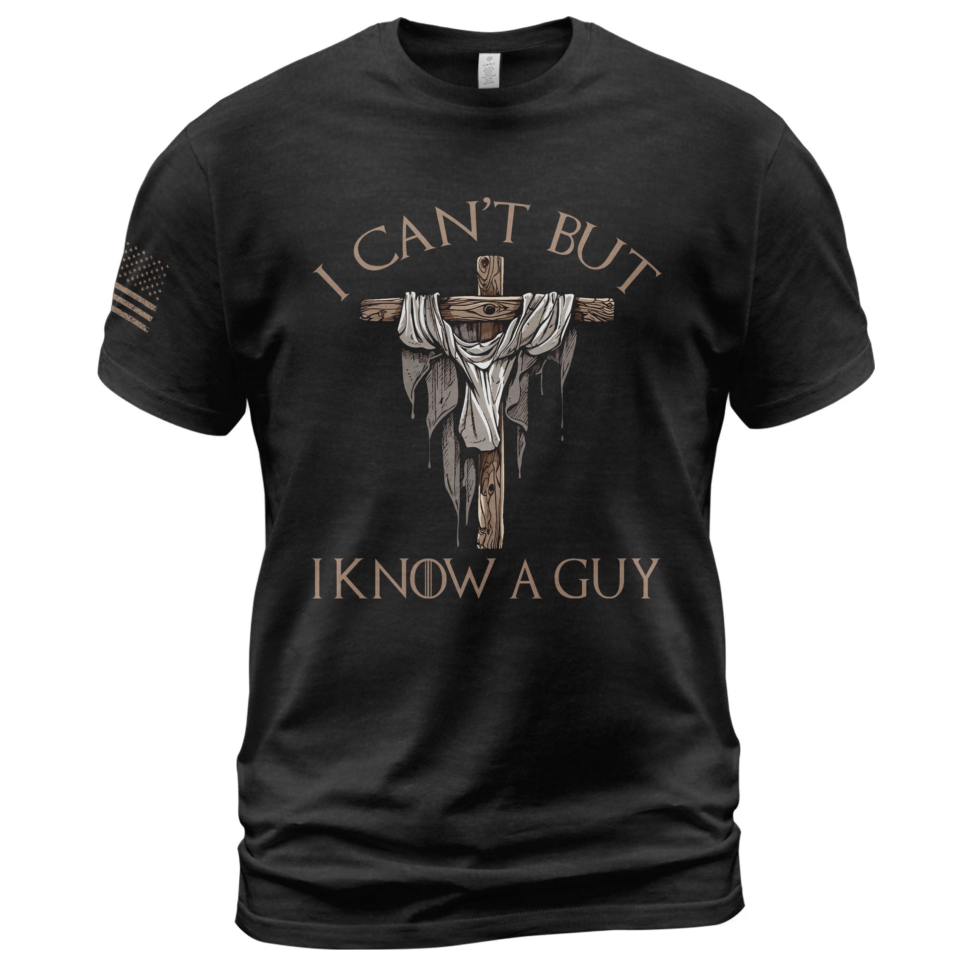 My Strength Is In Him "I Know A Guy"" Jesus ", Christian Tee Shirts - Faith Shirts for Men - Rust Field Wear