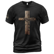 He Is Risen Just As He Said (Matthew 28:6) - Christian Tee Shirts, Christian Shirts for Men - Rust Field Wear