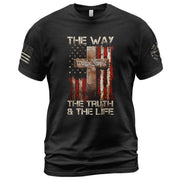 Faith Based Christian Tee Shirts, Jesus Is The Way - Christian Shirts for Men - Rust Field Wear