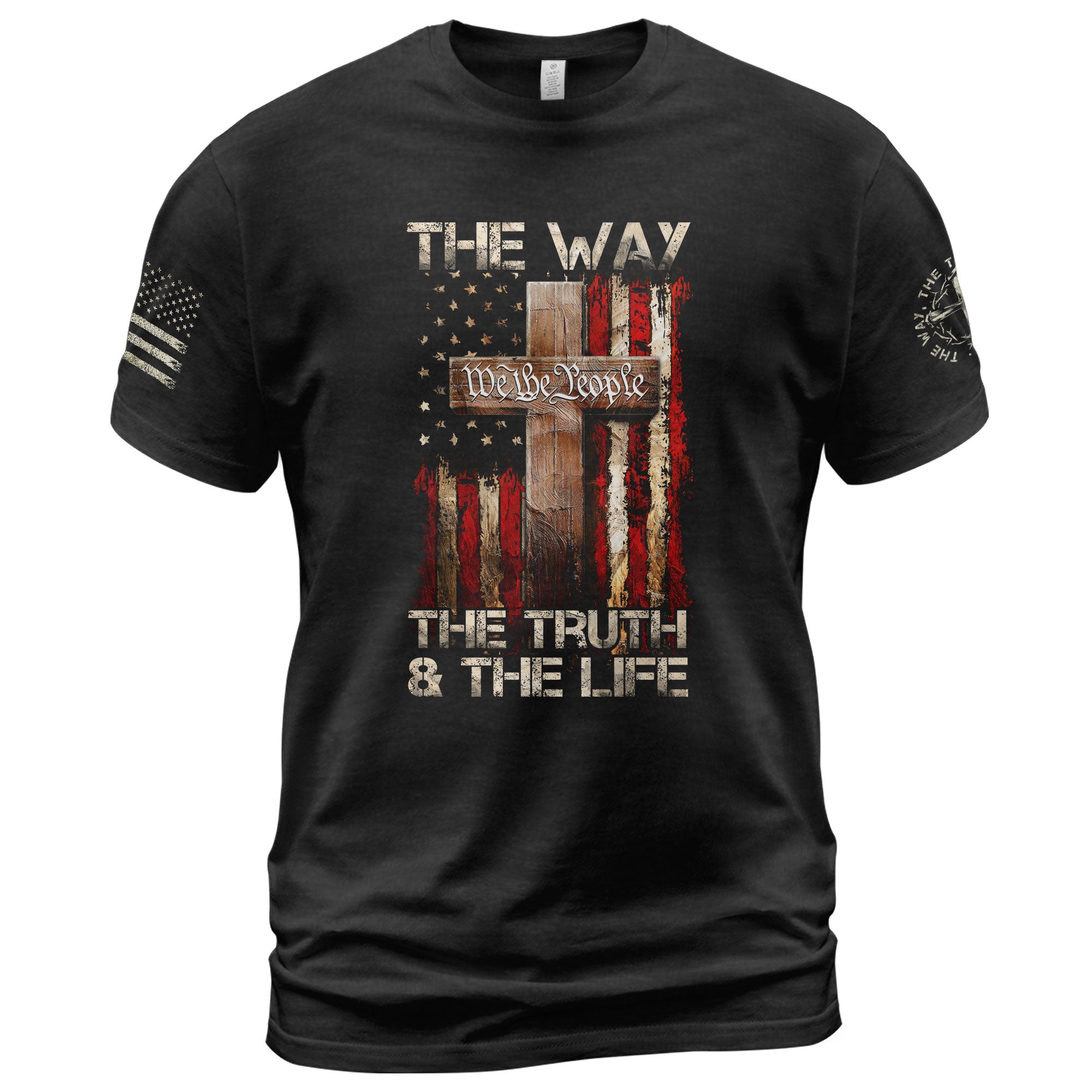 Faith Based Christian Tee Shirts, Jesus Is The Way - Christian Shirts for Men - Rust Field Wear