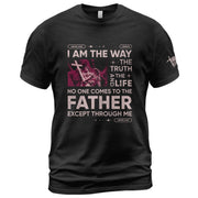 Christian Shirts for Men - I Am the Way Rose Scripture, Christian Tee Shirts - Rust Field Wear