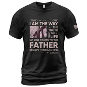 The Way, Truth and Life Cross, Christian Shirts for Men - Christian Tee Shirts - Rust Field Wear