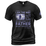 Christian Tee Shirts, Walk the Way John 14:6 - Christian Shirts for Men - Rust Field Wear