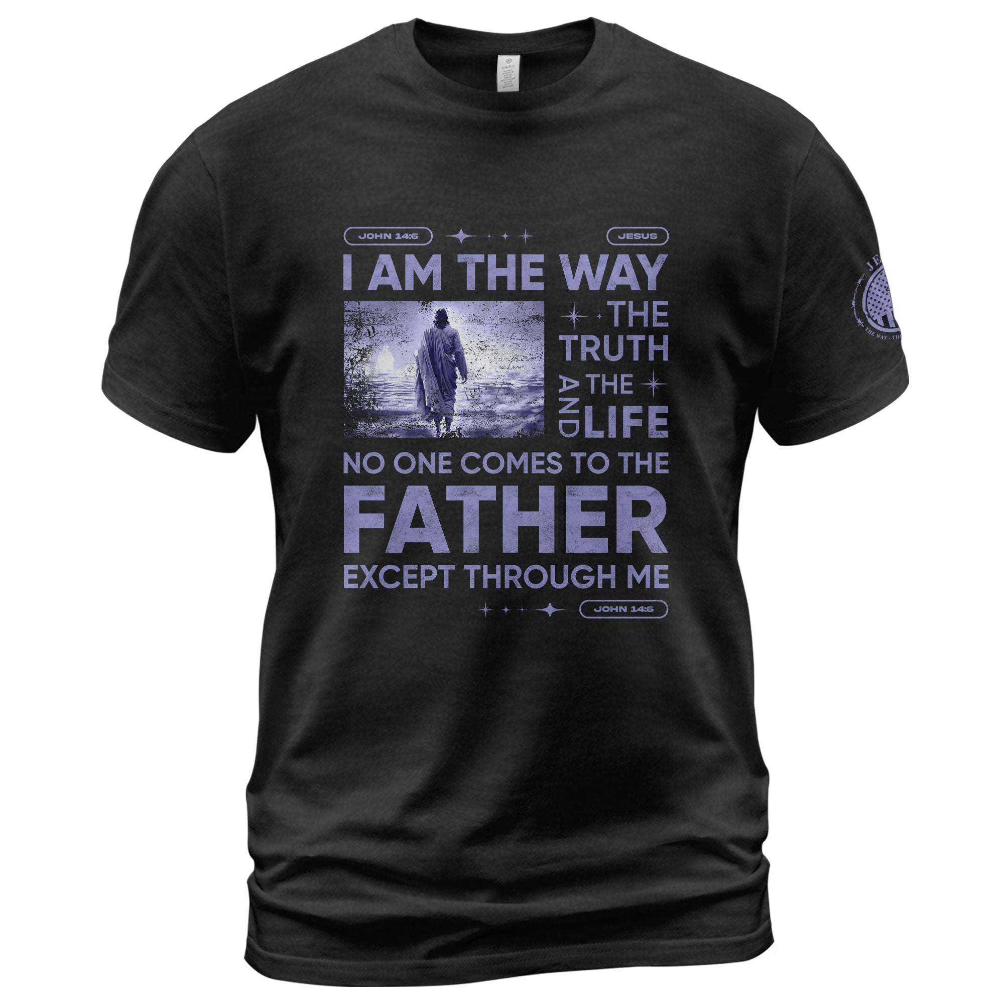 Christian Tee Shirts, Walk the Way John 14:6 - Christian Shirts for Men - Rust Field Wear