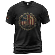 Planted with Purpose Rooted in Christ - Christian Tee Shirts, Christian Shirts for Men - Rust Field Wear