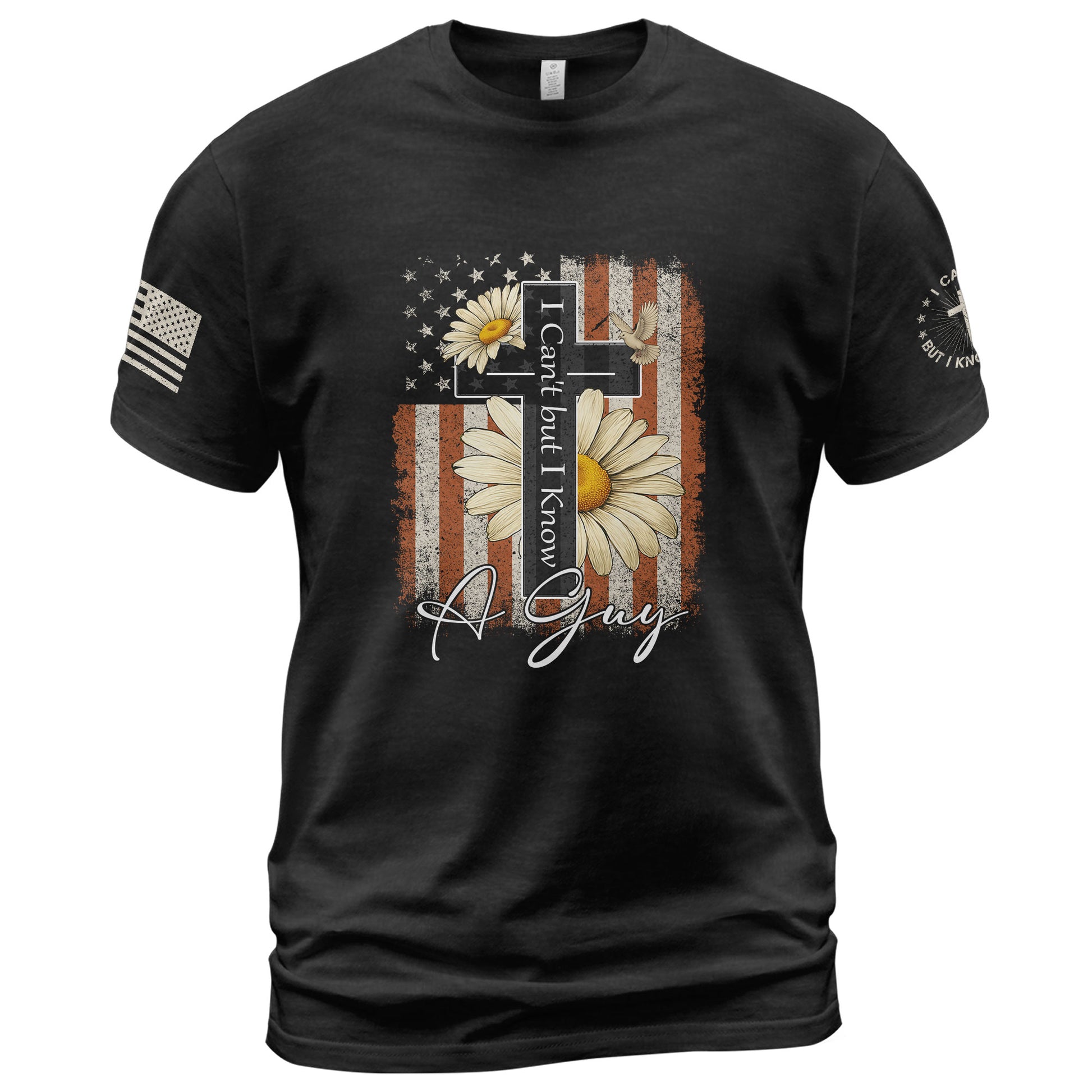 I Can’t But I Know A Guy Floral Faith - Christian Shirts for Men, Faith Based Christian Tee Shirts - Rust Field Wear