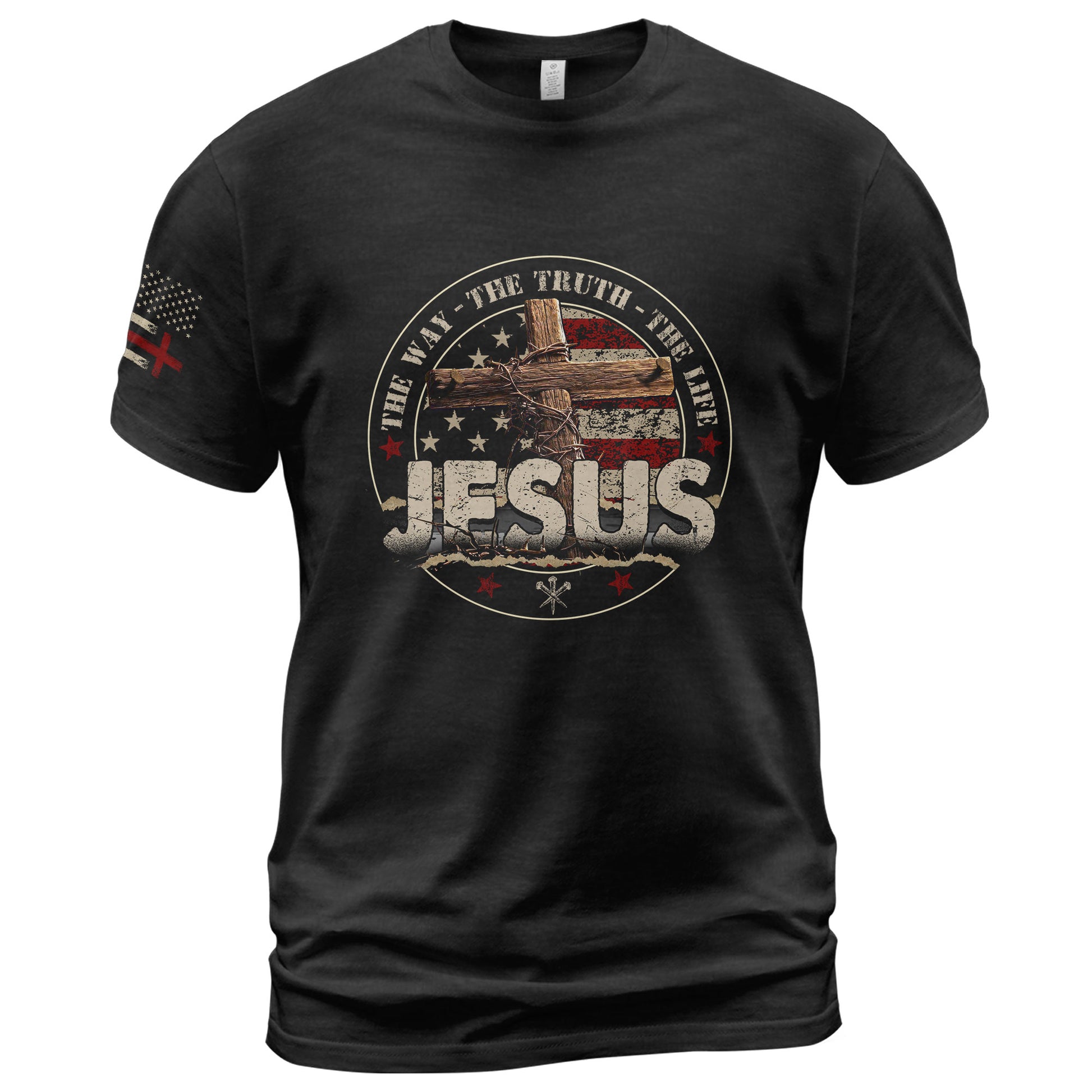 The Way, The Truth, The Life Jesus Is the Only Way - Christian Tee Shirts, Christian Shirts for Men - Rust Field Wear