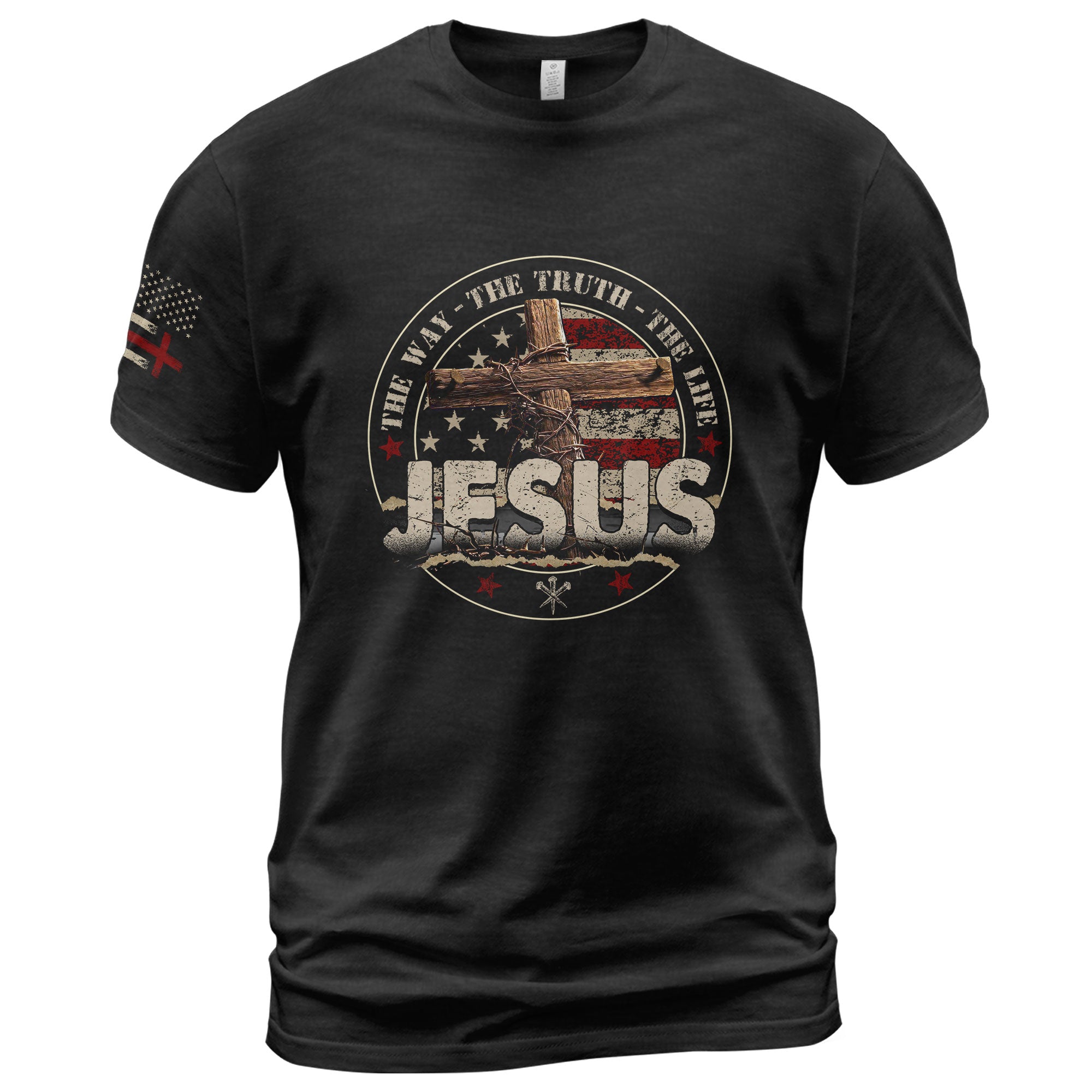 The Way, The Truth, The Life Jesus Is the Only Way - Christian Tee Shirts, Christian Shirts for Men - Rust Field Wear