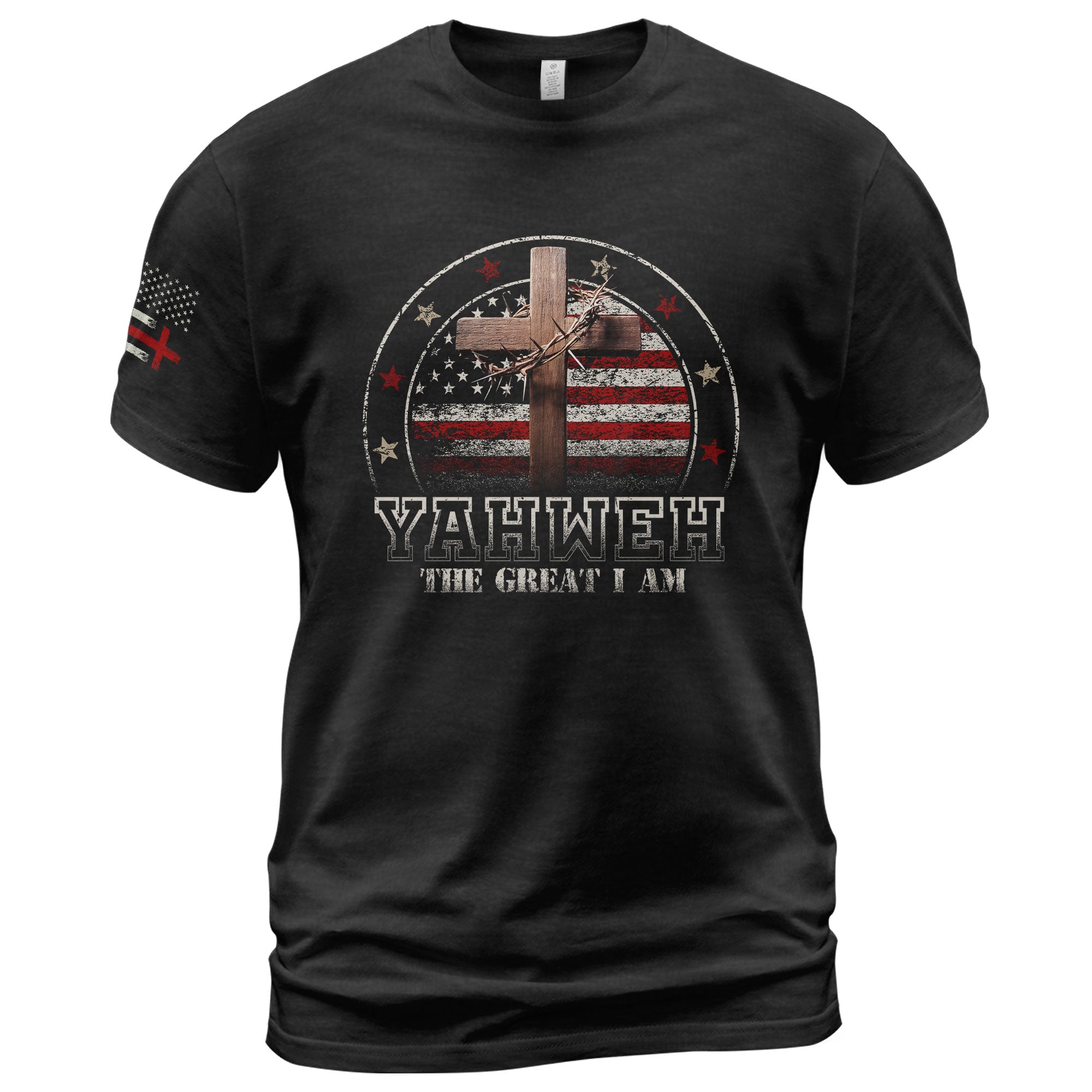 Yahweh The Great I Am, Christian Tee Shirts - Faith Shirts for Men - Rust Field Wear