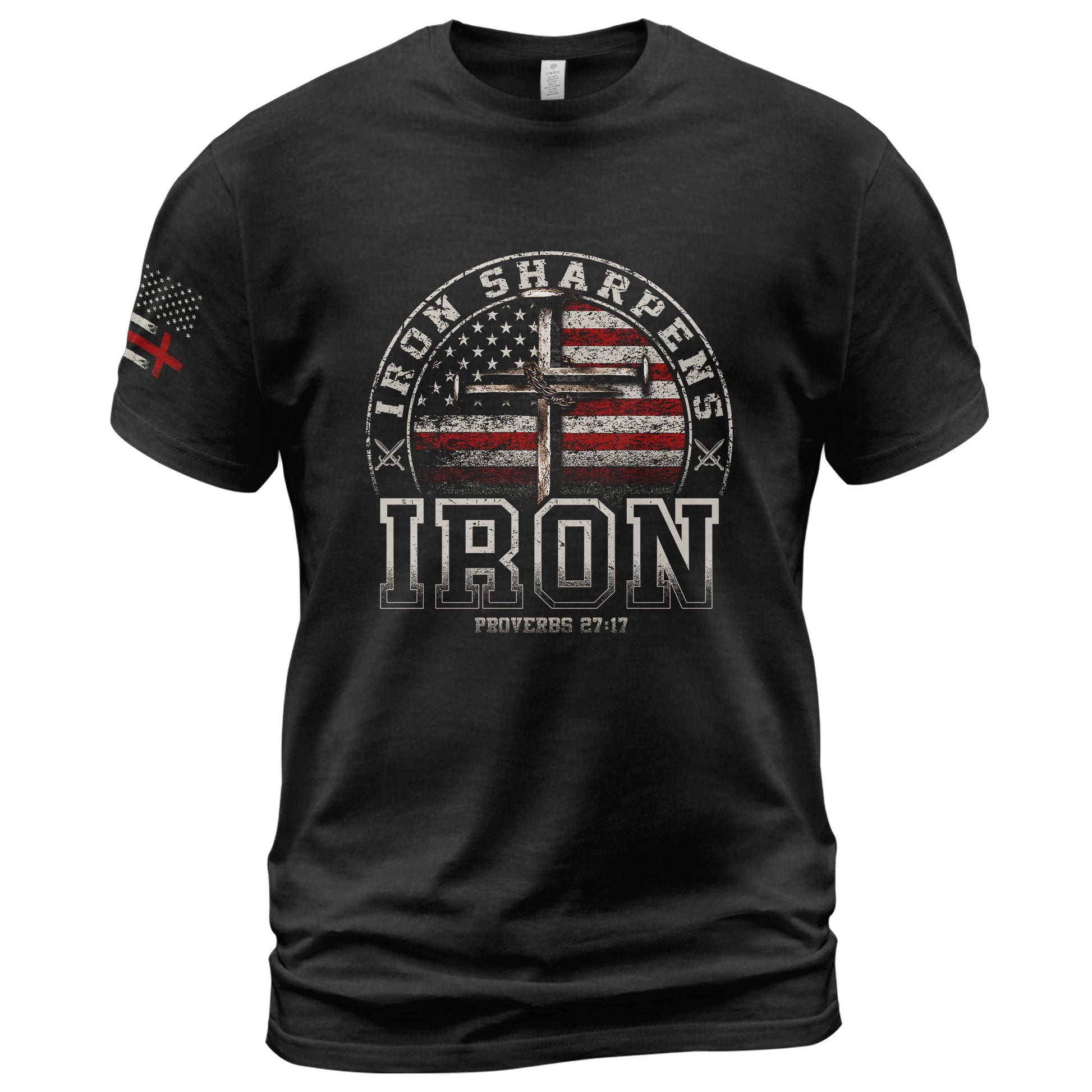 Christian Shirts for Men - Iron Sharpens Iron Christian, Christian Tee Shirts - Rust Field Wear