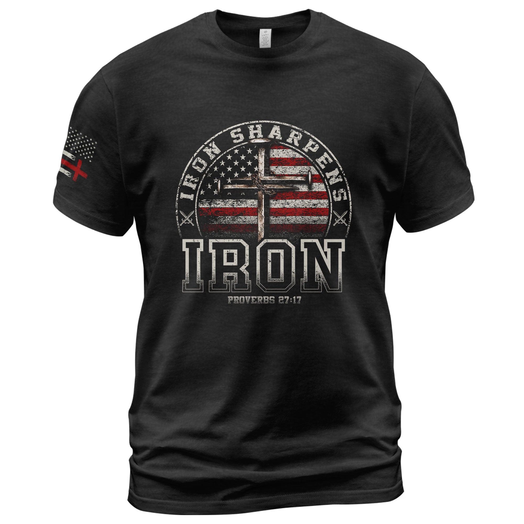Christian Shirts for Men - Iron Sharpens Iron Christian, Christian Tee Shirts - Rust Field Wear
