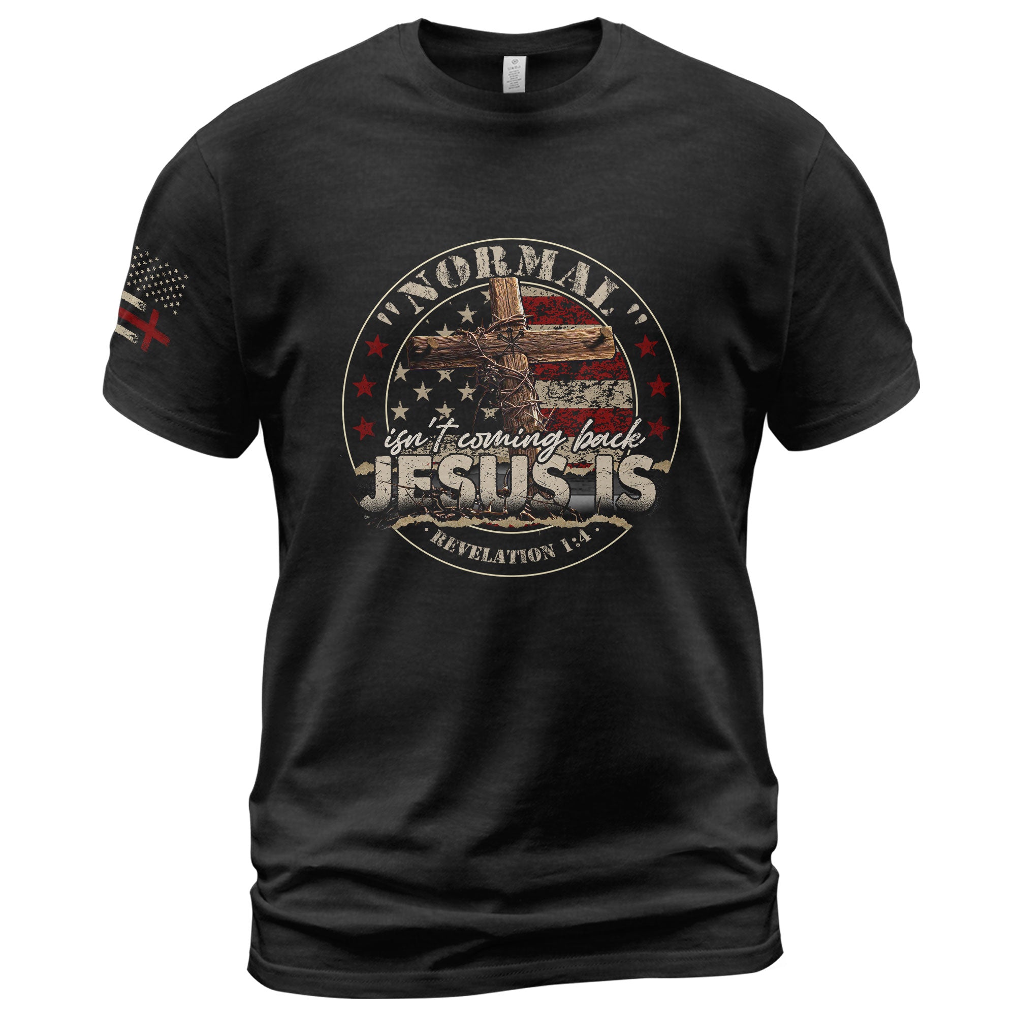 “Jesus Is Coming Normal Isn’t” - Christian Shirts for Men, Faith Based Christian Tee Shirts - Rust Field Wear