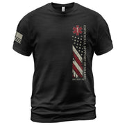 Emotional Support Husband Do Not Pet Sarcastic Flag Tee Shirt Casual Cotton Apparel