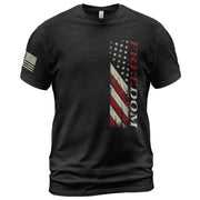 Freedom Vertical American Flag Patriotic Tribute, Patriotic T Shirts - Freedom Shirts for Men - Rust Field Wear