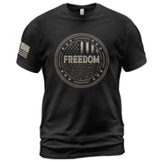 Freedom Honor Seal Patriotic Tribute - Freedom Shirts for Men, Patriotic T Shirts - Rust Field Wear