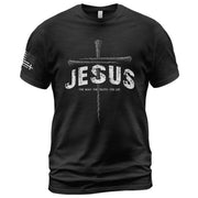 Jesus Cross Christian The Way, The Truth, The Life - Christian Tee Shirts, Christian Shirts for Men - Rust Field Wear
