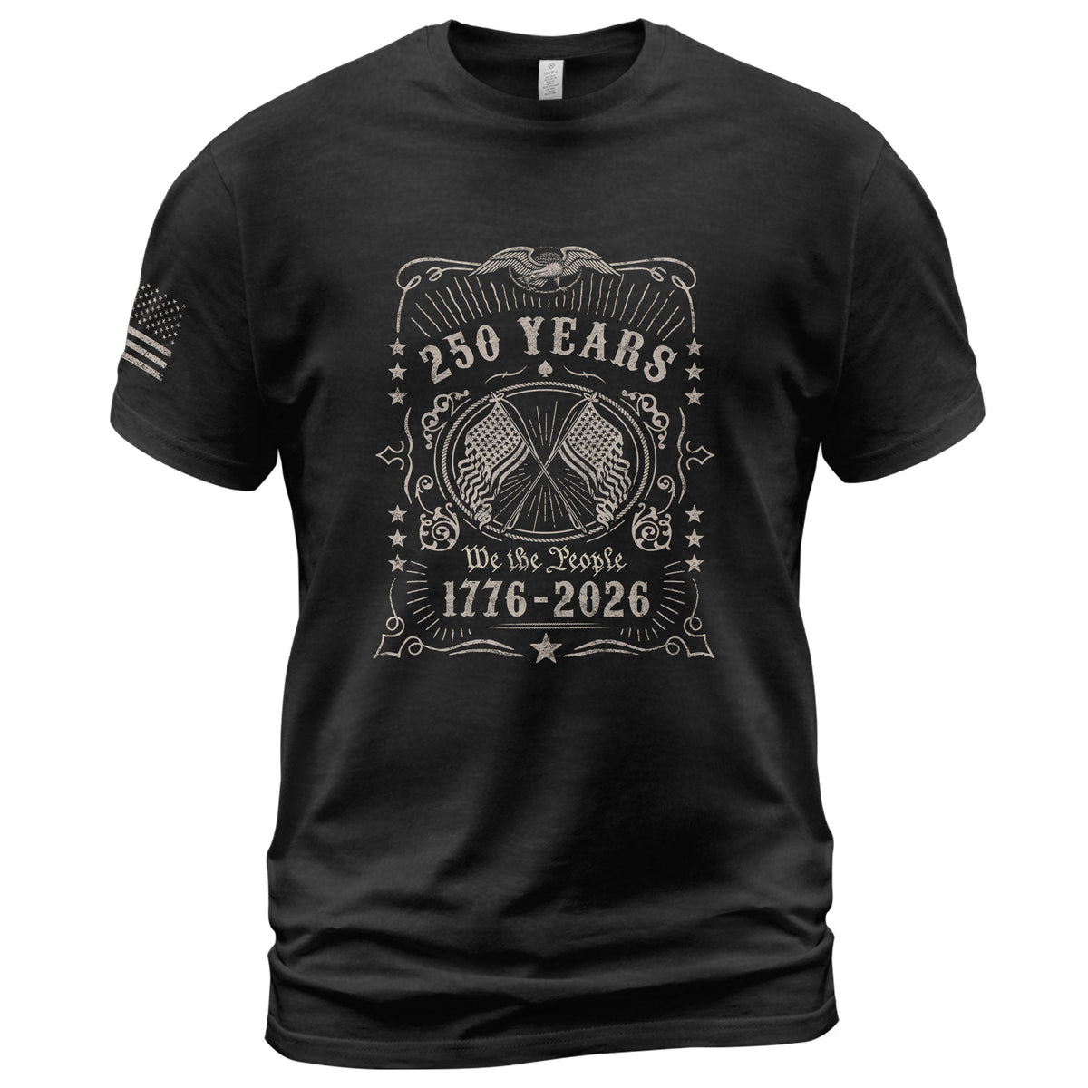 250 Years We The People Shirt – Vintage American Crest 1776–2026 Tee - Rust Field Wear