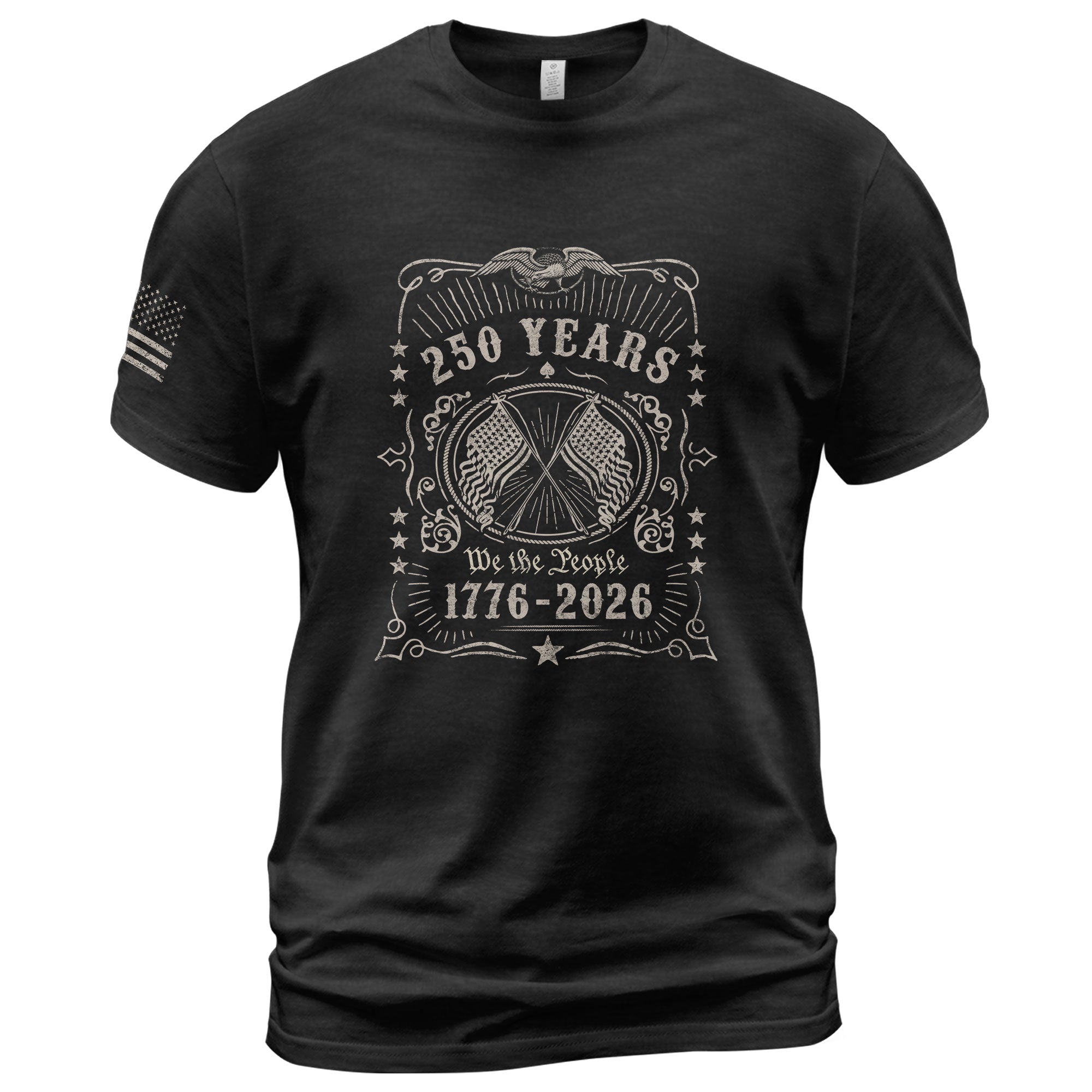 250 Years We The People Shirt – Vintage American Crest 1776–2026 Tee - Rust Field Wear