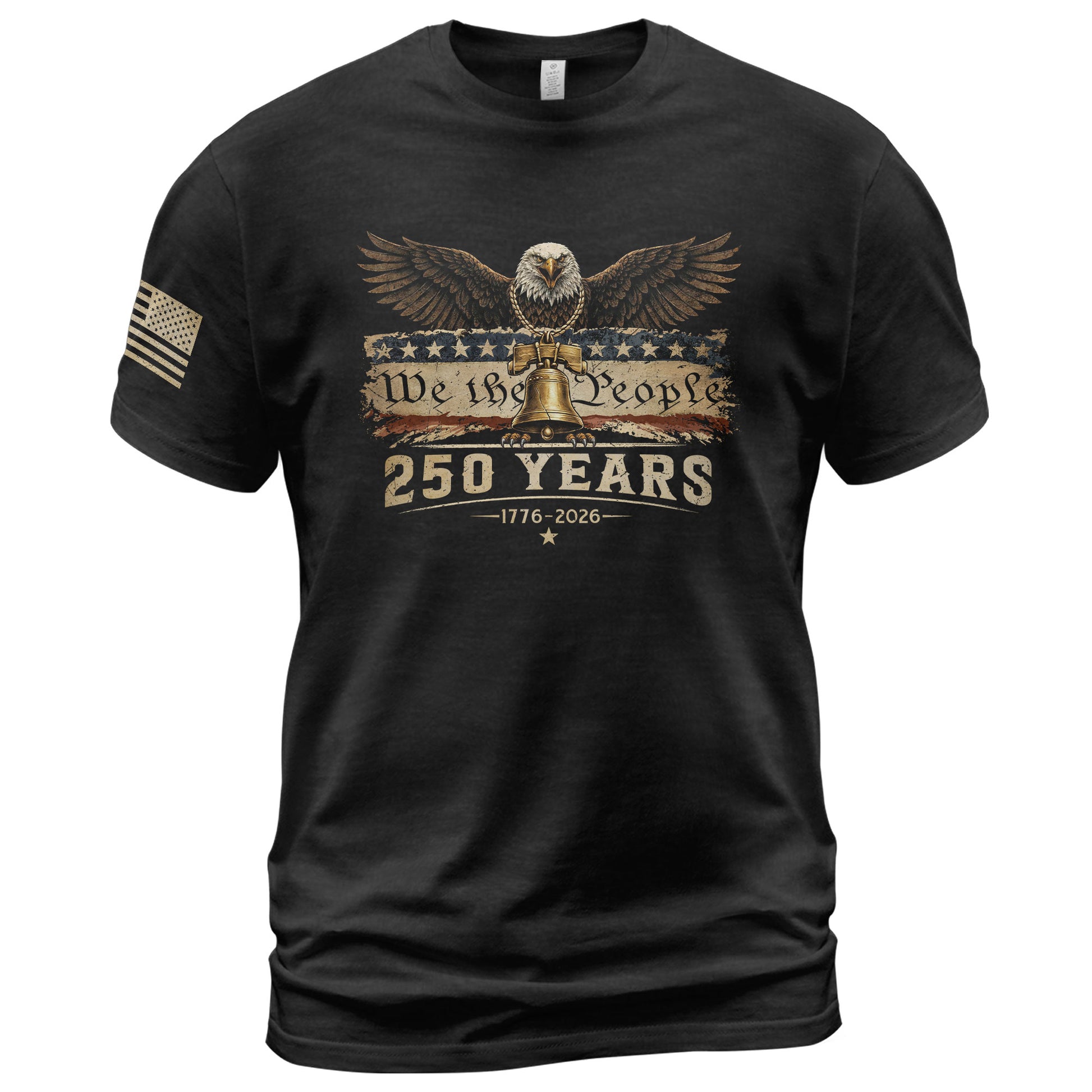 USA 250th Anniversary 250 Years Shirt 1776-2026 American Eagle Liberty Bell We The People - Rust Field Wear