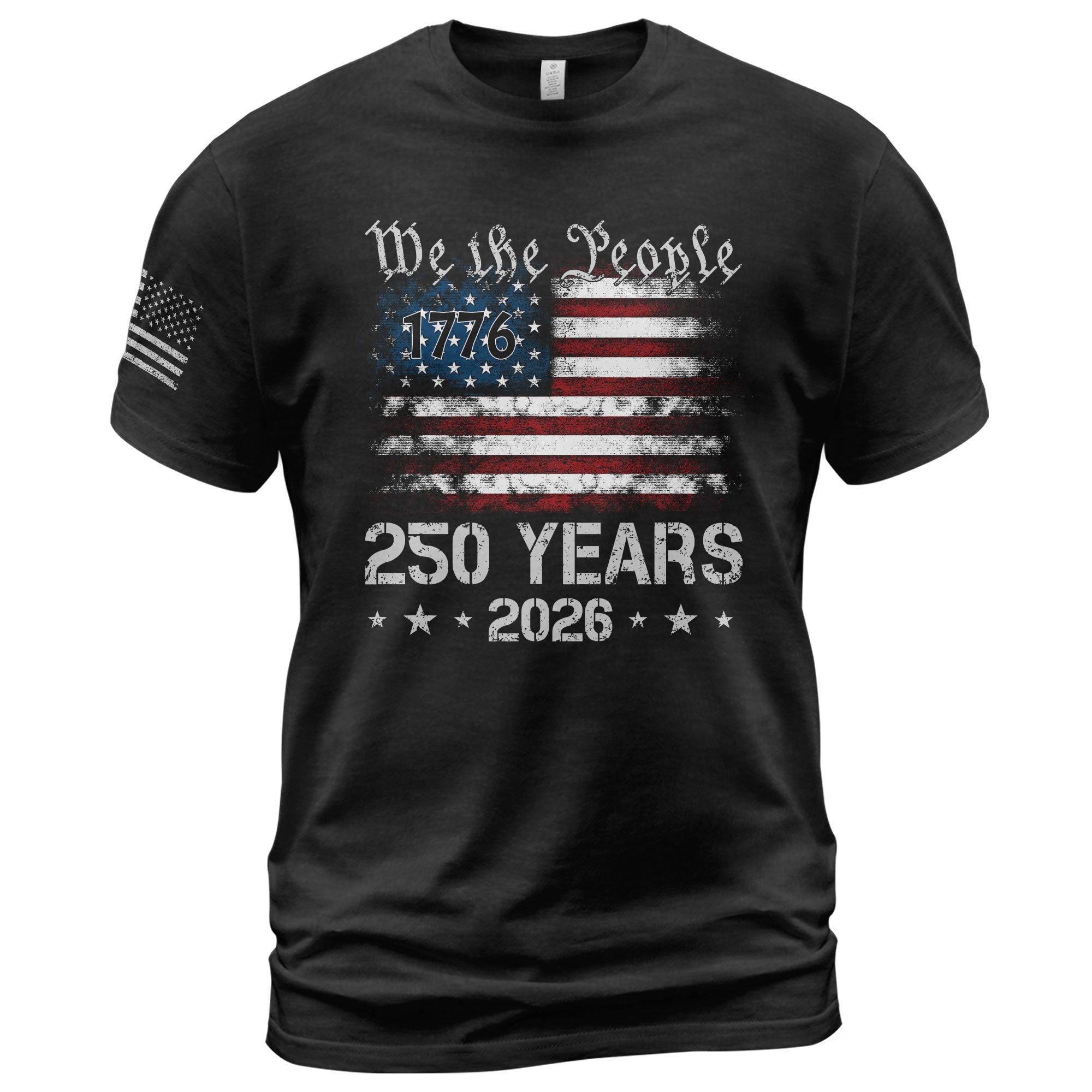 We The People 250 Years Shirt – USA Flag Independence 1776–2026 Tee - Rust Field Wear