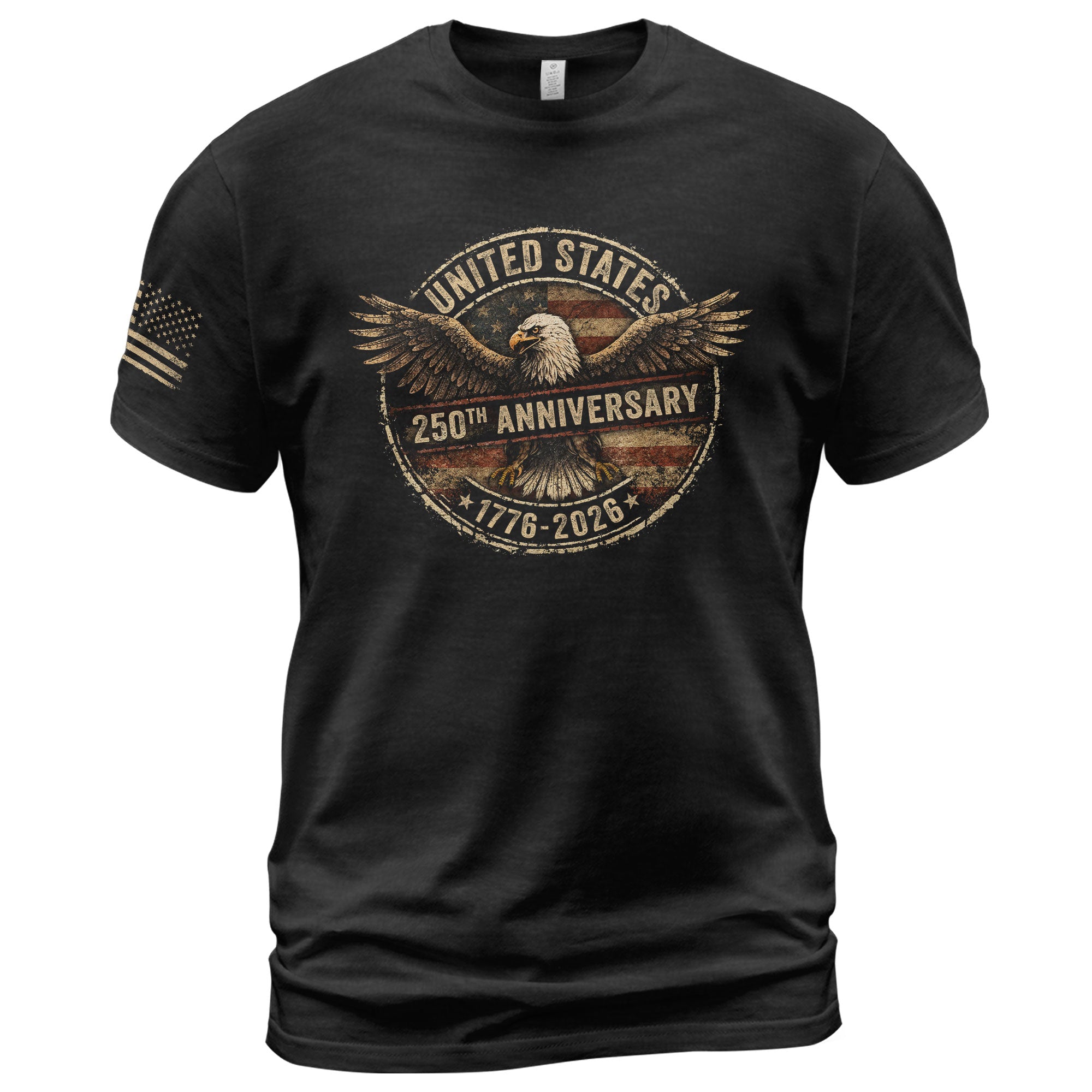 Vintage USA 250th Anniversary 250 Years Shirt 1776 2026 American Eagle Patriotic - Rust Field Wear