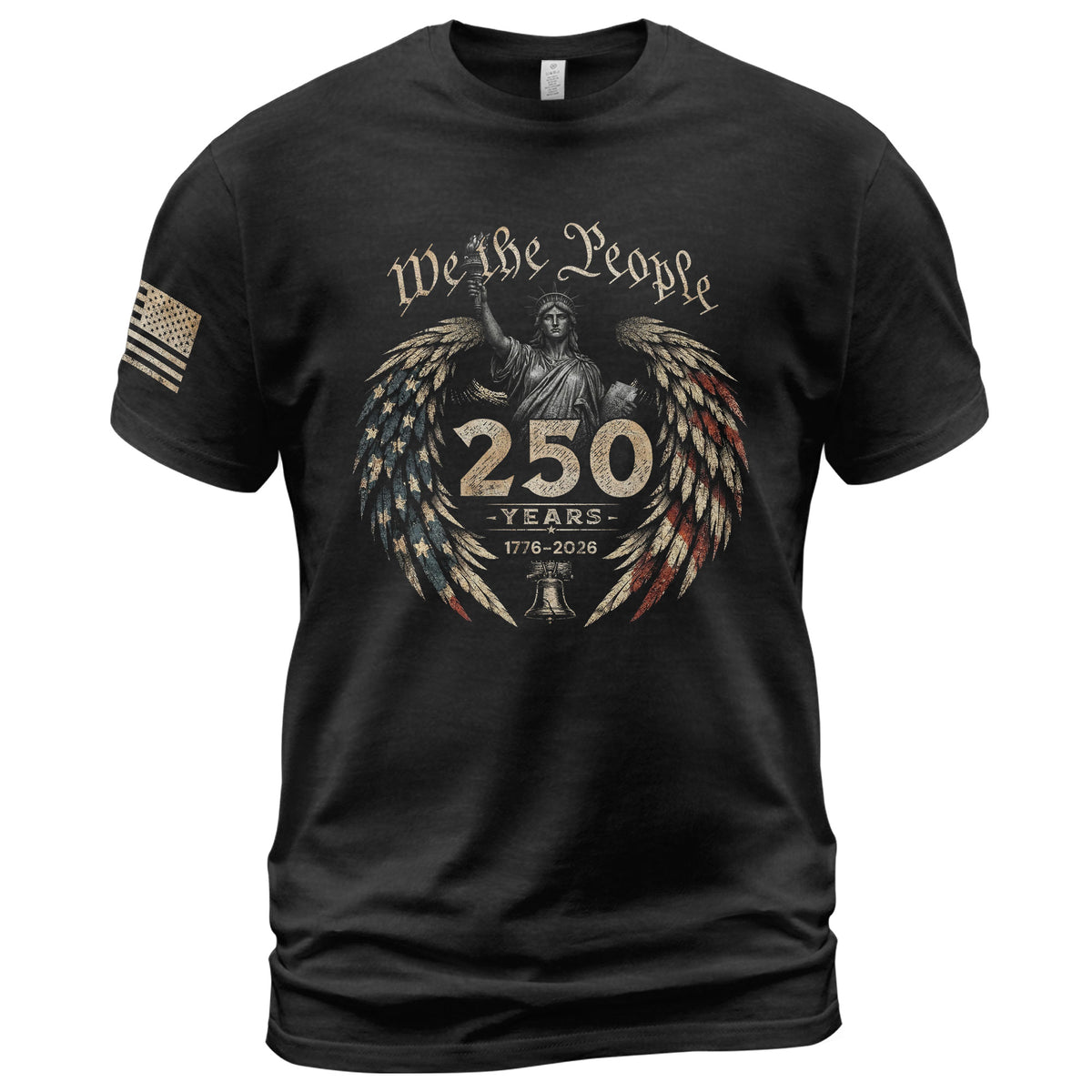 USA 250th Anniversary Shirt 1776-2026 We The People Statue of Liberty Patriotic for Men - Rust Field Wear