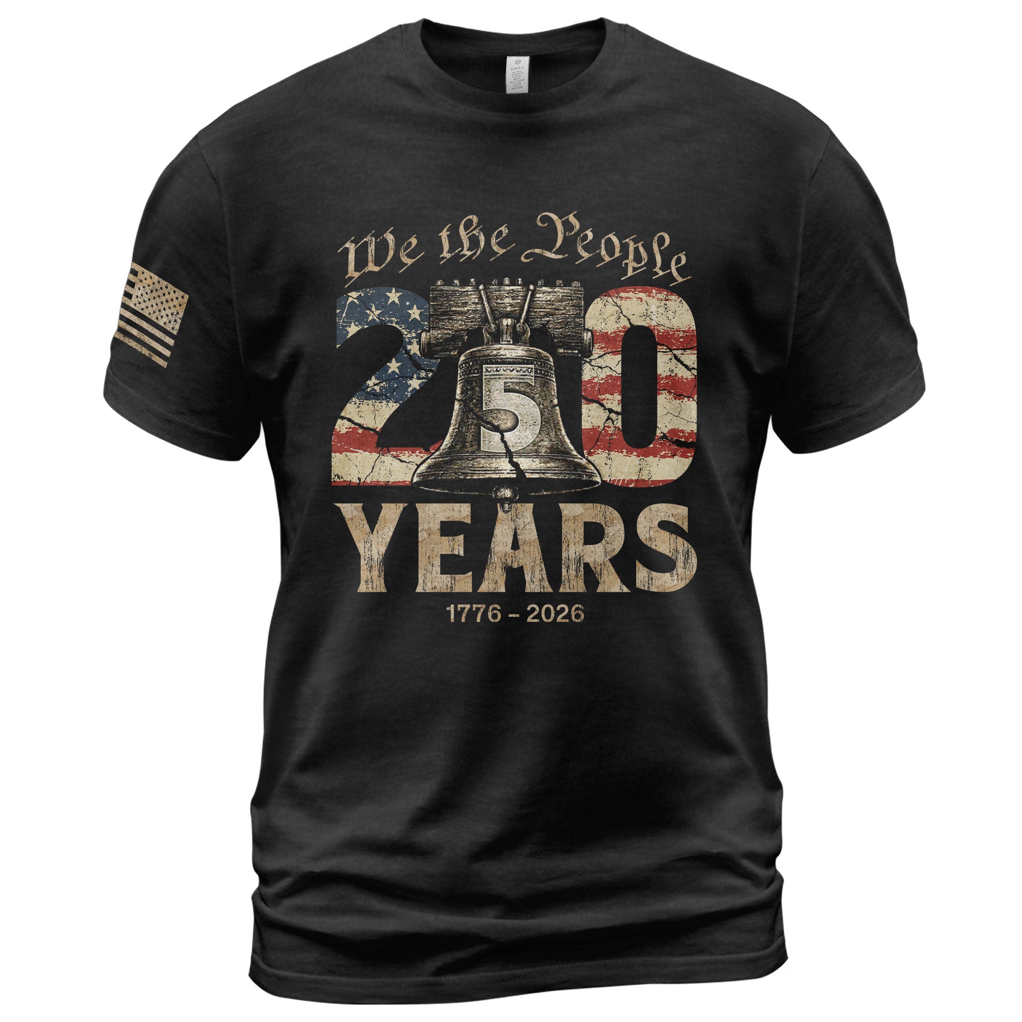 USA 250th Anniversary Shirt 1776-2026 Liberty Bell We The People Patriotic for Men - Rust Field Wear