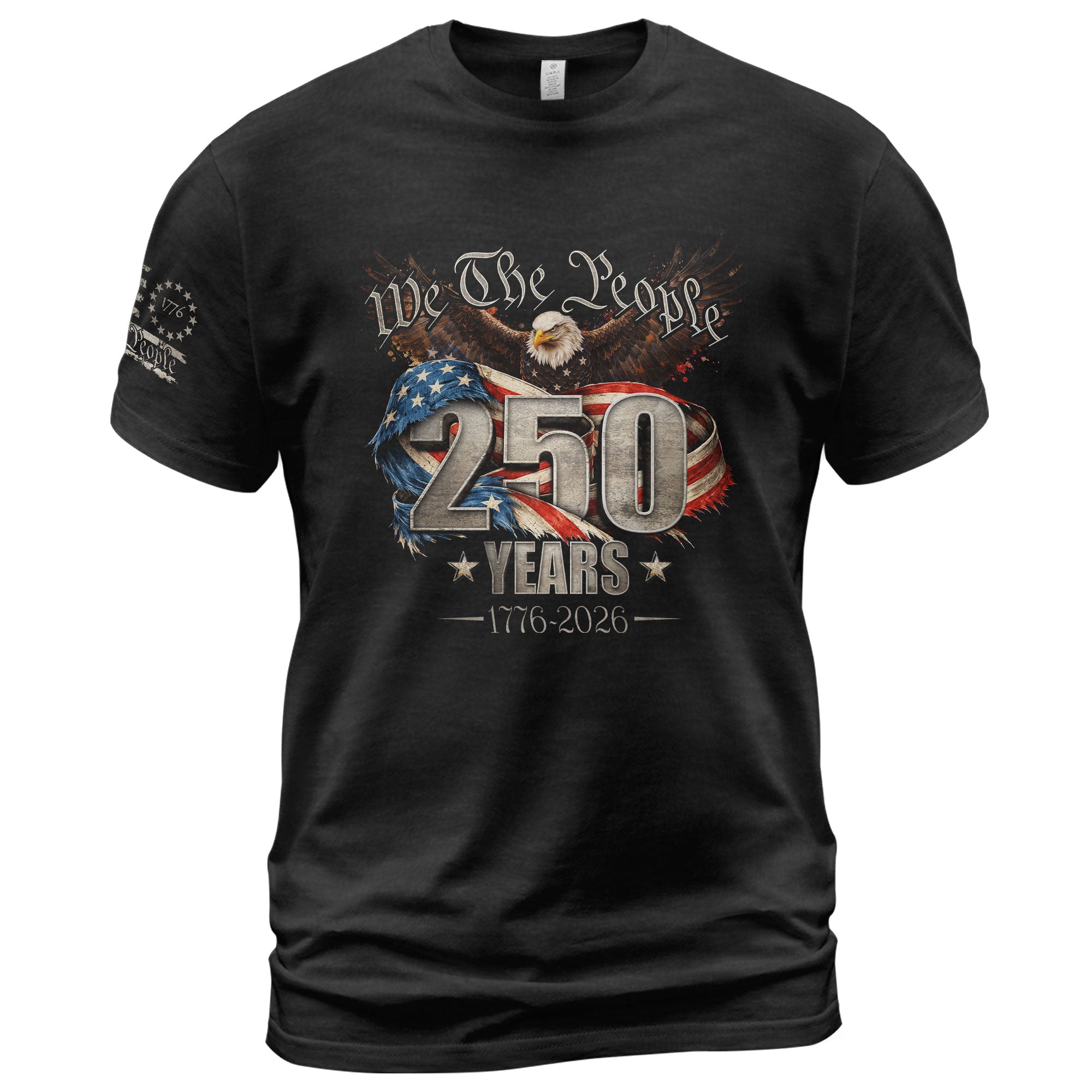 USA 250th Anniversary Shirt 1776-2026 We The People Eagle Patriotic America - Rust Field Wear