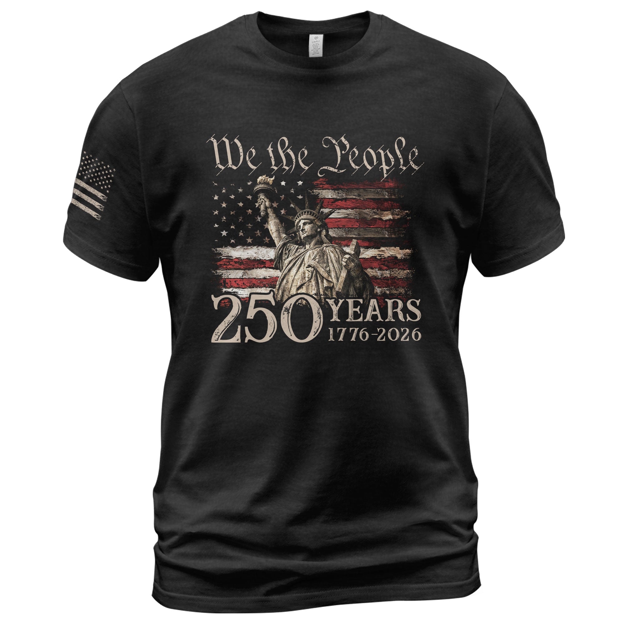Vintage USA 250th Anniversary Shirt 1776-2026 Statue of Liberty Patriotic - Rust Field Wear