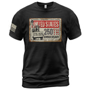 United States 250th Anniversary 250 Years Vintage Sign Shirt Lady Liberty Patriotic - Rust Field Wear