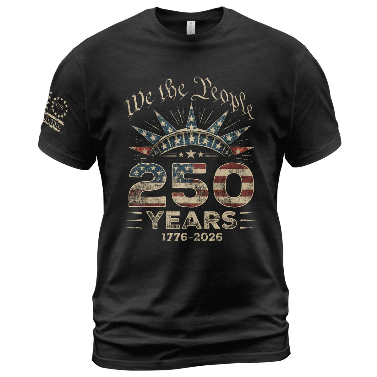USA 250th Anniversary Shirt 1776-2026 We The People Liberty Crown Patriotic - Rust Field Wear