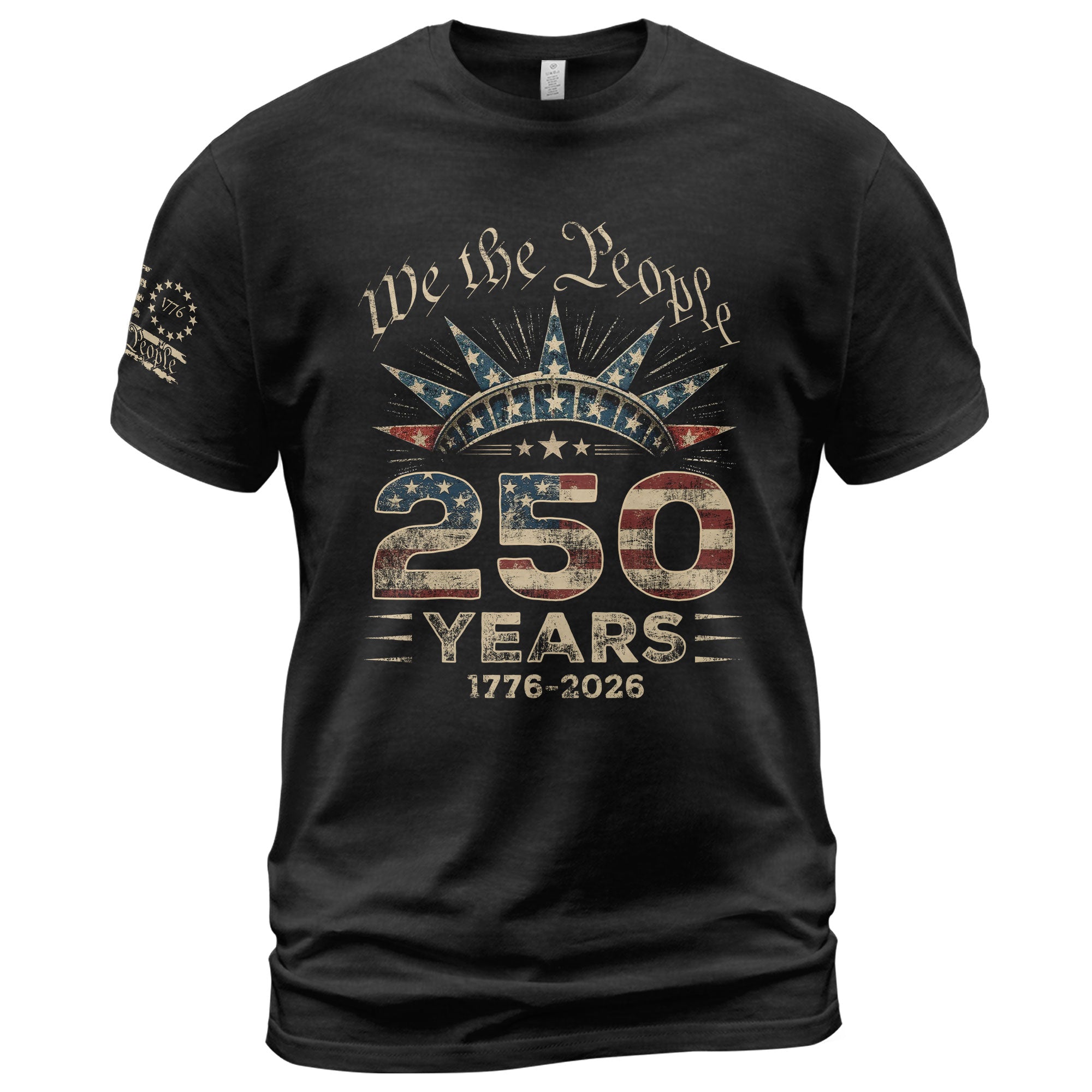 USA 250th Anniversary Shirt 1776-2026 We The People Liberty Crown Patriotic - Rust Field Wear