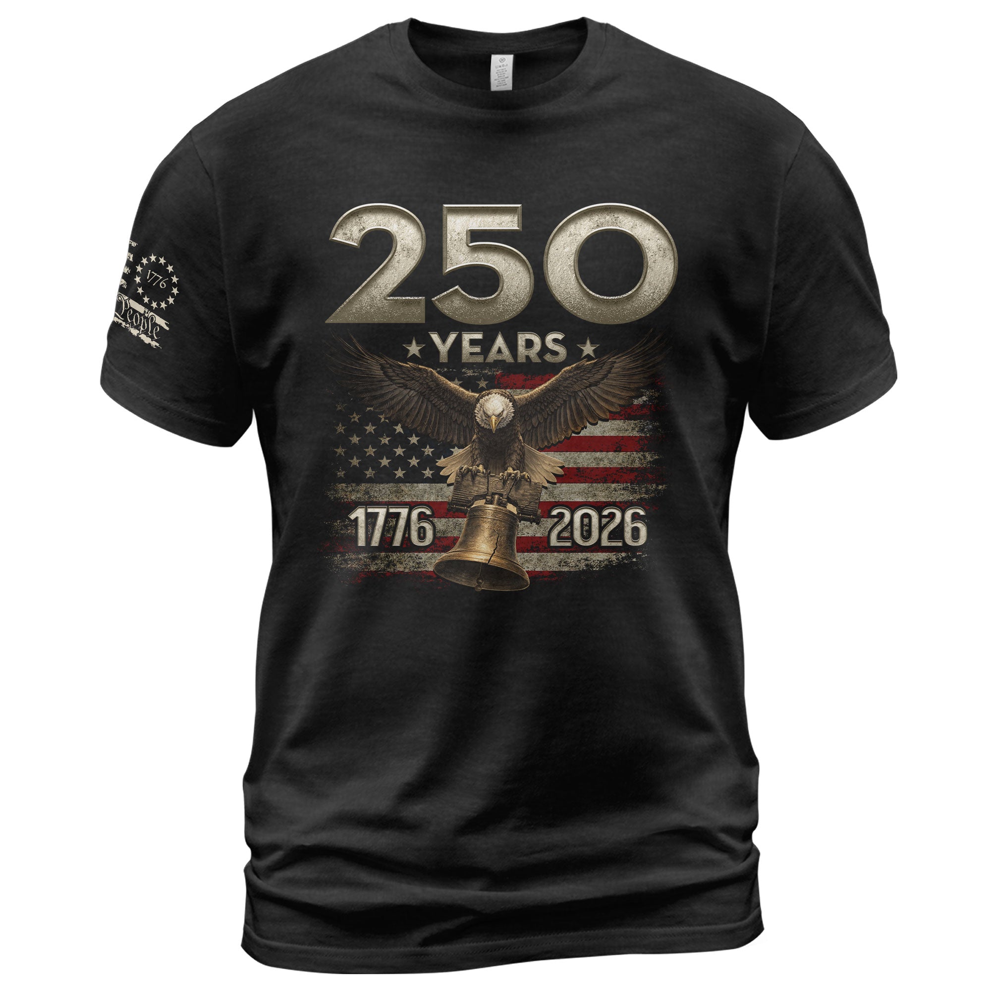 USA 250th Anniversary Shirt 1776-2026 Independence Eagle Liberty Bell Patriotic - Rust Field Wear