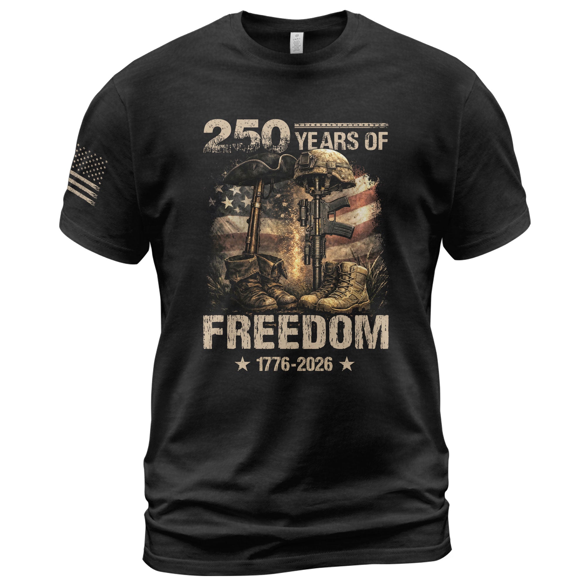 Honoring Past & Present – 250 Years America Anniversary Shirt - Rust Field Wear
