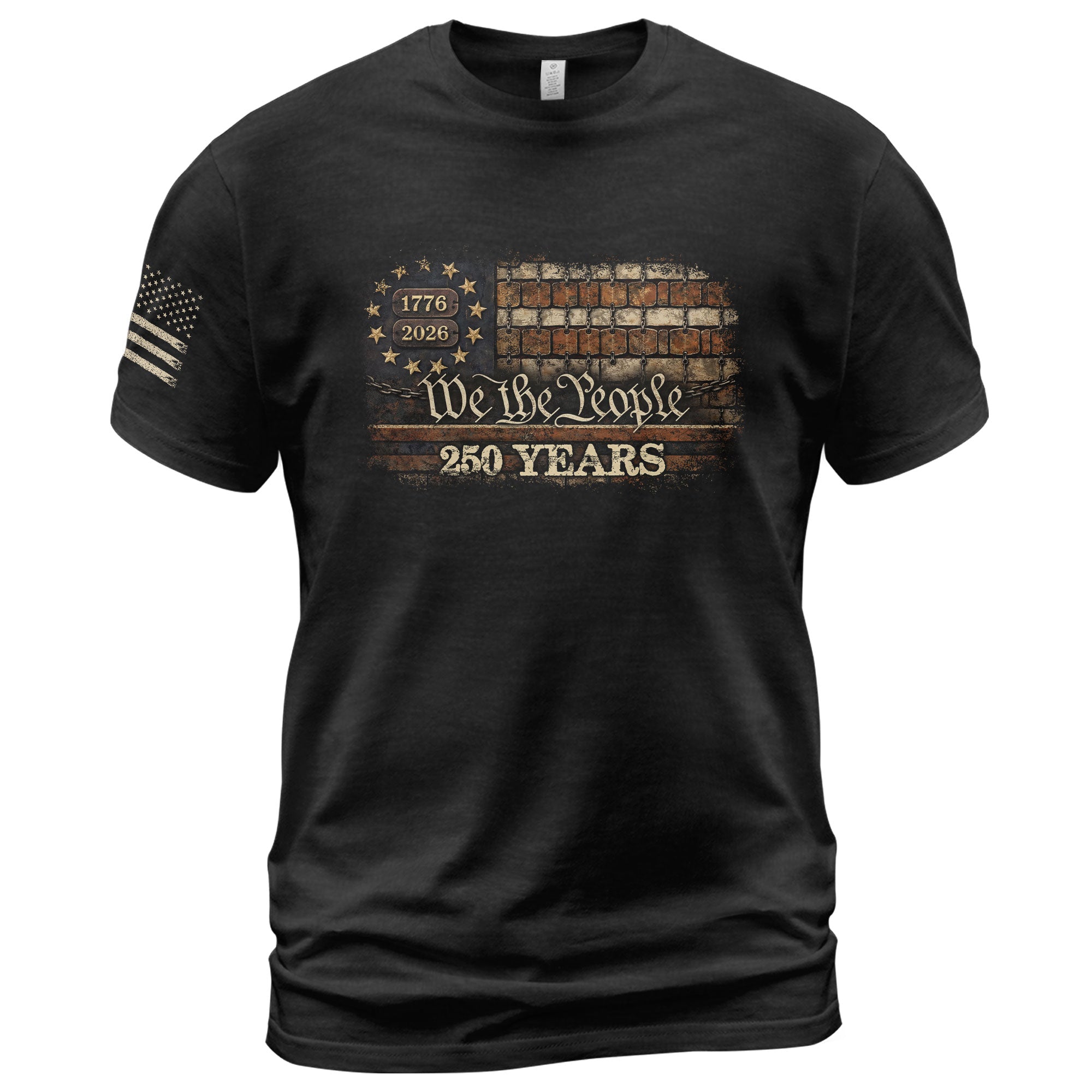 USA 250th Anniversary 250 Years Shirt 1776-2026 We The People Flag Mental Heritage Patriotic - Rust Field Wear