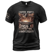 United States 250th Anniversary 250 Years Shirt 1776-2026 We The People Forged in Liberty Eagle Anvil - Rust Field Wear